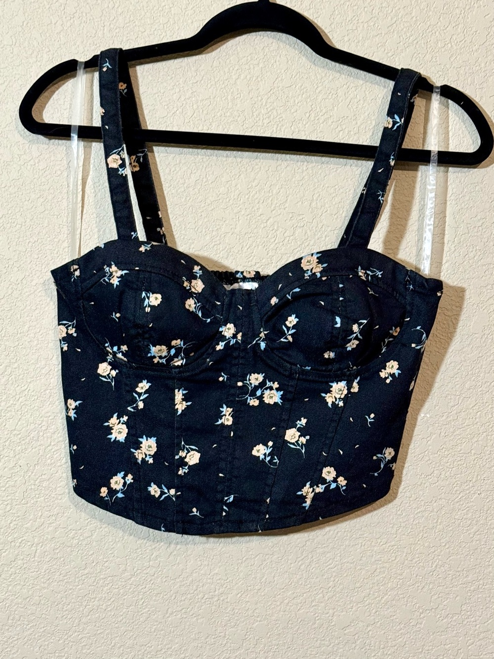 No Boundaries Black Bustier Crop Top